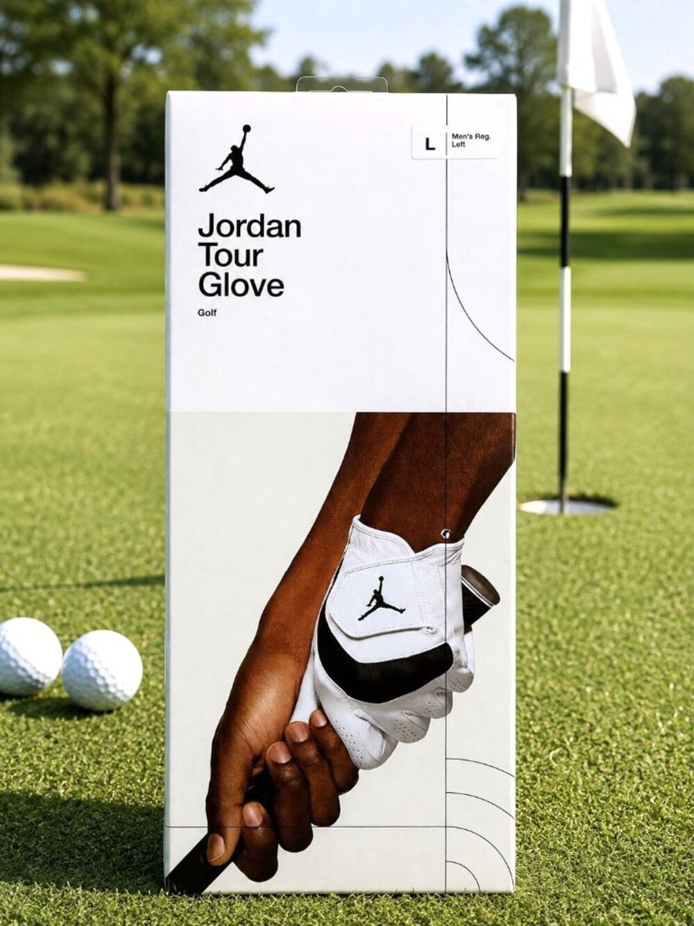 Nike Jordan Tour Golf Gloves White Left Hand Men's Adult Large - NEW